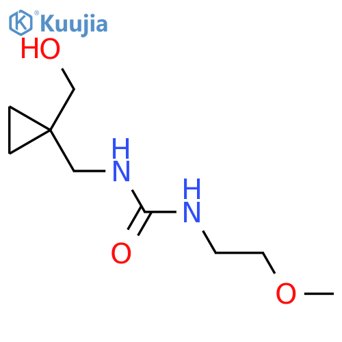1-{1-(hydroxymethyl)cyclopropylmethyl}-3-(2-methoxyethyl)urea structure