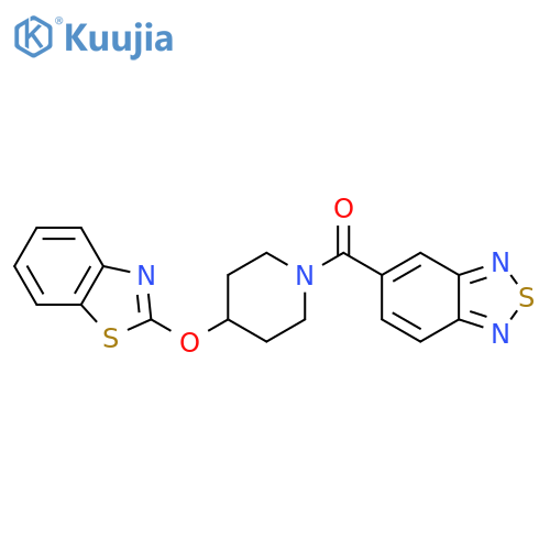 5-4-(1,3-benzothiazol-2-yloxy)piperidine-1-carbonyl-2,1,3-benzothiadiazole structure