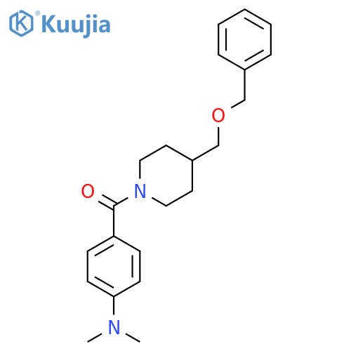 4-{4-(benzyloxy)methylpiperidine-1-carbonyl}-N,N-dimethylaniline structure