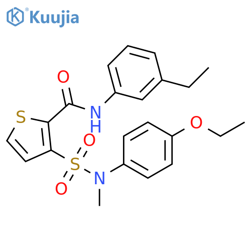 3-[(4-ethoxyphenyl)(methyl)sulfamoyl]-N-(3-ethylphenyl)thiophene-2-carboxamide structure