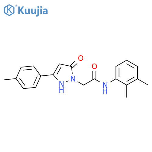 N-(2,3-dimethylphenyl)-2-[3-(4-methylphenyl)-5-oxo-2,5-dihydro-1H-pyrazol-1-yl]acetamide structure