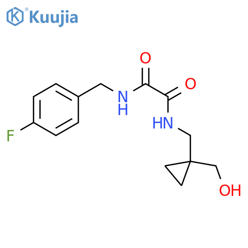 N'-(4-fluorophenyl)methyl-N-{1-(hydroxymethyl)cyclopropylmethyl}ethanediamide structure