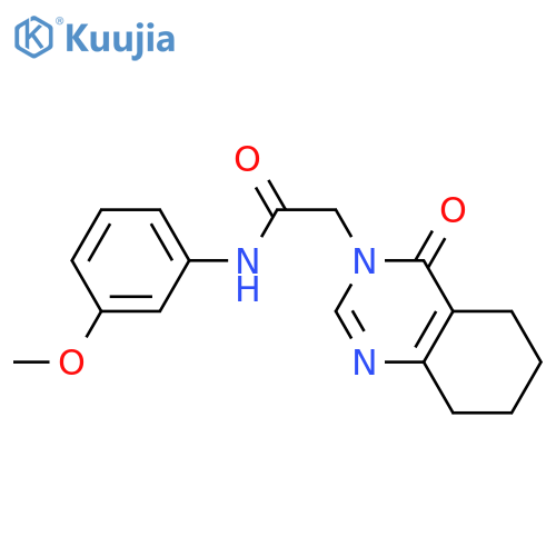 N-(3-methoxyphenyl)-2-(4-oxo-3,4,5,6,7,8-hexahydroquinazolin-3-yl)acetamide structure