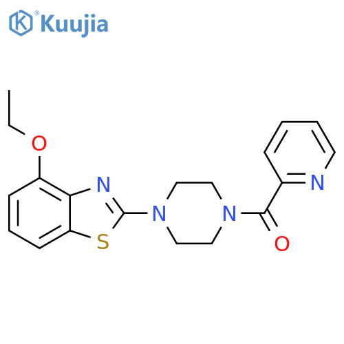 4-ethoxy-2-4-(pyridine-2-carbonyl)piperazin-1-yl-1,3-benzothiazole structure