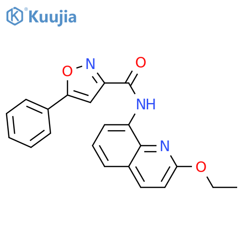 N-(2-ethoxyquinolin-8-yl)-5-phenyl-1,2-oxazole-3-carboxamide structure
