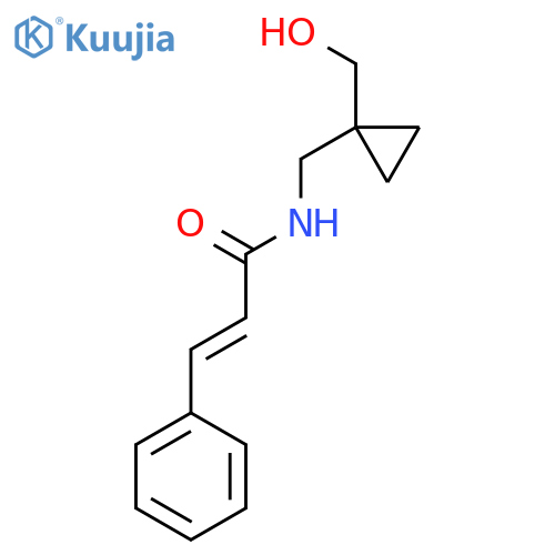 (2E)-N-{1-(hydroxymethyl)cyclopropylmethyl}-3-phenylprop-2-enamide structure