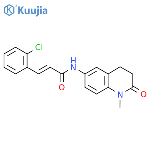 (2E)-3-(2-chlorophenyl)-N-(1-methyl-2-oxo-1,2,3,4-tetrahydroquinolin-6-yl)prop-2-enamide structure