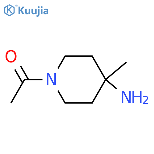 1-(4-Amino-4-methylpiperidin-1-yl)ethan-1-one structure