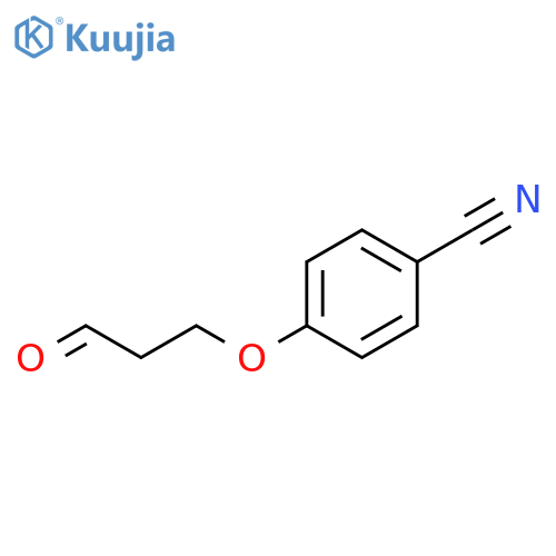 4-(3-oxopropoxy)benzonitrile structure