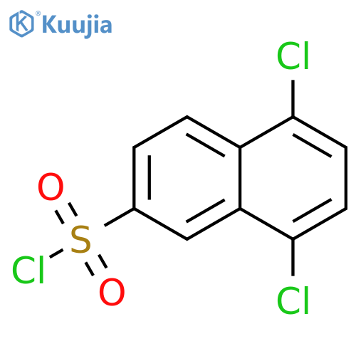 5,8-dichloronaphthalene-2-sulfonyl chloride structure