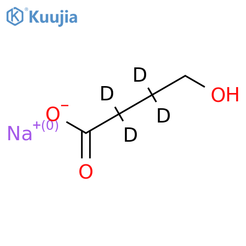 Sodium 4-hydroxybutyrate-2,2,3,3-d4 structure