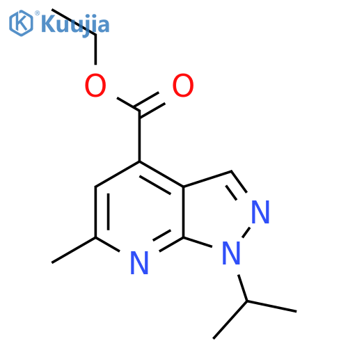 Ethyl 6-methyl-1-propan-2-ylpyrazolo[3,4-b]pyridine-4-carboxylate structure