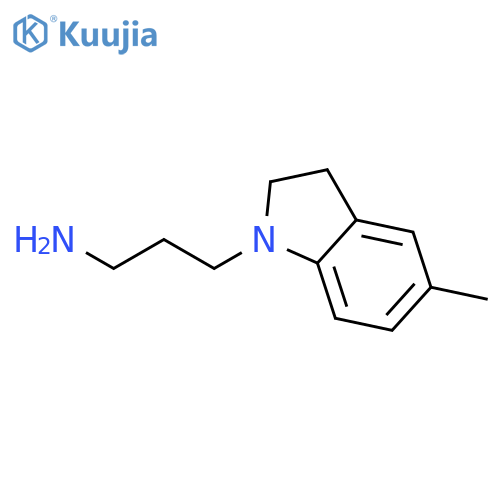3-(5-Methylindolin-1-yl)propan-1-amine structure