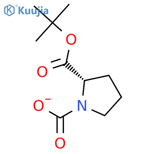 1,2-Pyrrolidinedicarboxylic acid, 2-(1,1-dimethylethyl) ester, (S)- structure