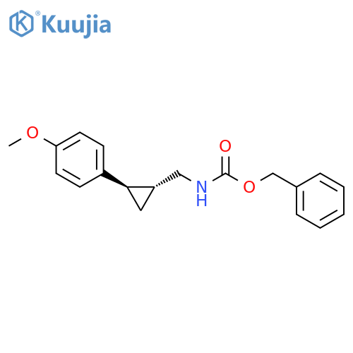 Benzyl {[(1s,2s)-2-(4-methoxyphenyl)cyclopropyl]methyl}carbamate structure