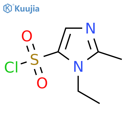 1-ethyl-2-methyl-1H-imidazole-5-sulfonyl chloride structure