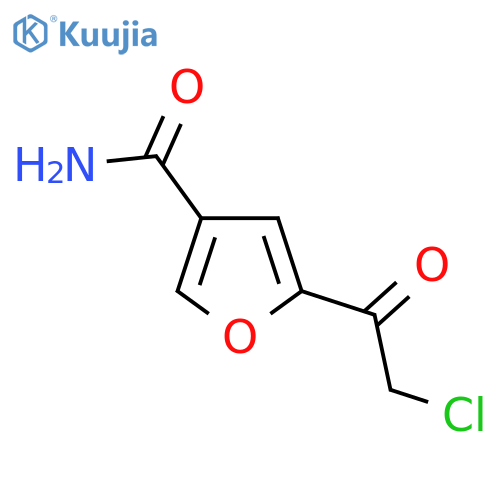 5-(2-Chloroacetyl)furan-3-carboxamide structure