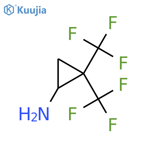 2,2-Bis(trifluoromethyl)cyclopropan-1-amine structure