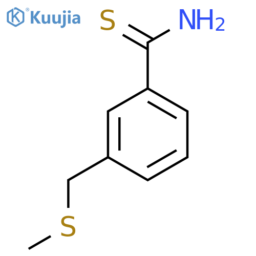 3-(methylsulfanyl)methylbenzene-1-carbothioamide structure