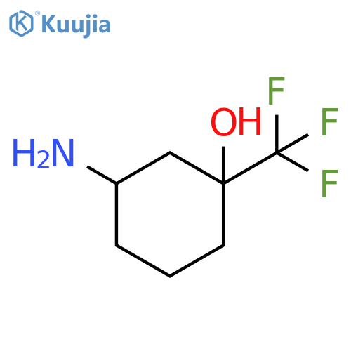 3-amino-1-(trifluoromethyl)cyclohexanol structure