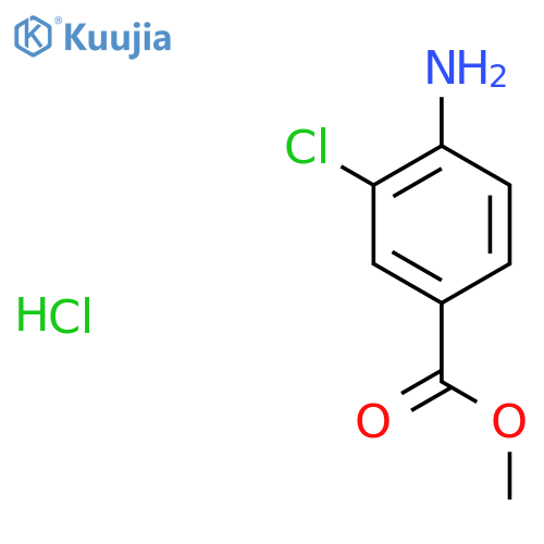 Methyl 4-amino-3-chlorobenzoate hydrochloride structure