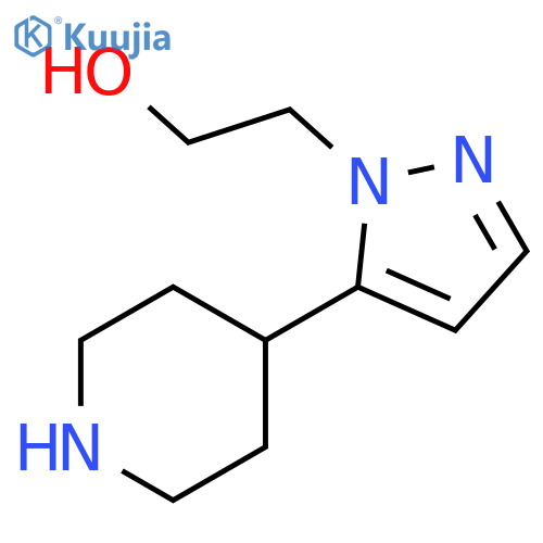 2-5-(piperidin-4-yl)-1H-pyrazol-1-ylethan-1-ol structure