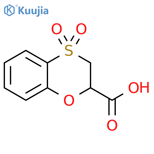 4,4-dioxo-2,3-dihydro-1,4lambda6-benzoxathiine-2-carboxylic acid structure