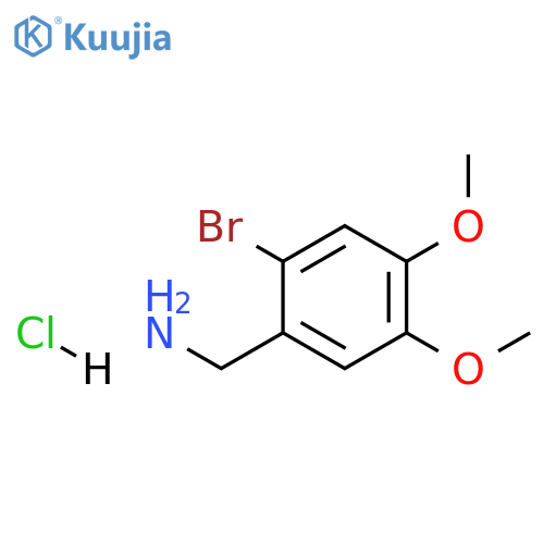 (2-bromo-4,5-dimethoxyphenyl)methanamine hydrochloride structure