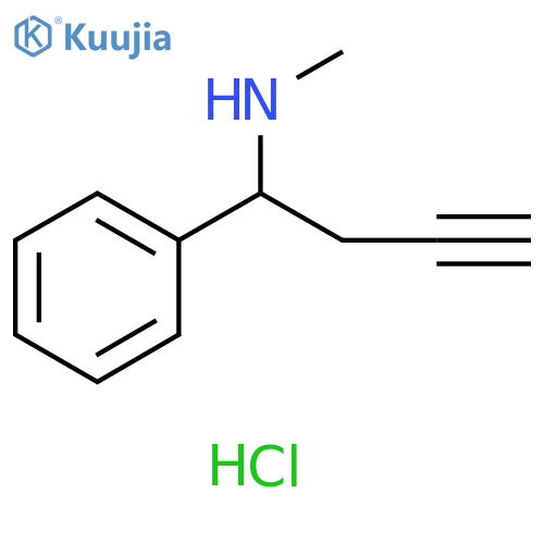 methyl(1-phenylbut-3-yn-1-yl)amine hydrochloride structure