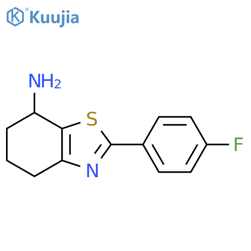 2-(4-fluorophenyl)-4,5,6,7-tetrahydro-1,3-benzothiazol-7-amine structure