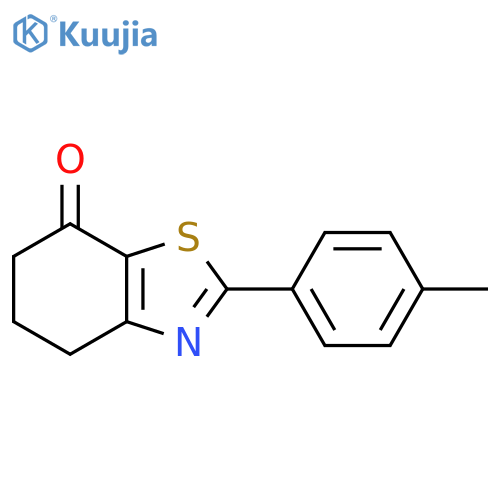 2-(4-methylphenyl)-4,5,6,7-tetrahydro-1,3-benzothiazol-7-one structure