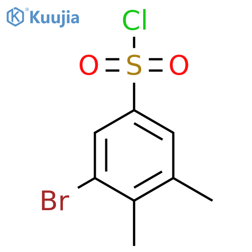 3-Bromo-4,5-dimethylbenzene-1-sulfonyl chloride structure