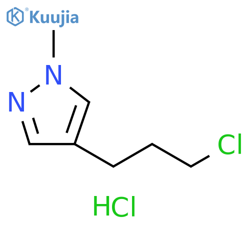 4-(3-chloropropyl)-1-methyl-1H-pyrazole hydrochloride structure