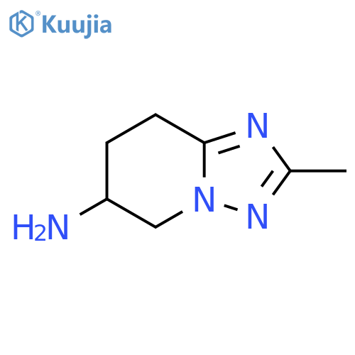 2-methyl-5H,6H,7H,8H-1,2,4triazolo1,5-apyridin-6-amine structure