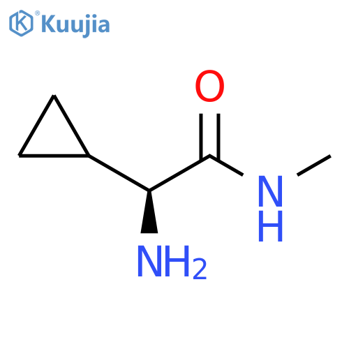 Cyclopropaneacetamide, α-amino-N-methyl-, (αS)- structure
