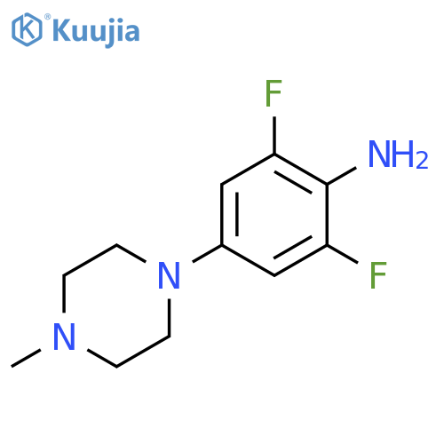 2,6-difluoro-4-(4-methyl-1-piperazinyl)-Benzenamine structure