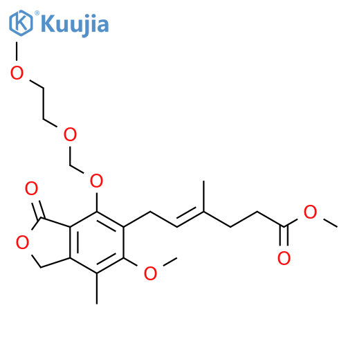 (E)-6-1,3-Dihydro-6-methoxy-4-(2-methoxyethoxy)methoxy-7-methyl-3-oxo-5-isobenzofuranyl-4-methyl-4-hexenoic Acid Methyl Ester structure