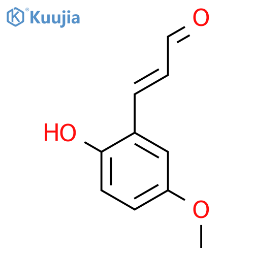 3-(2-hydroxy-5-methoxyphenyl)prop-2-enal structure