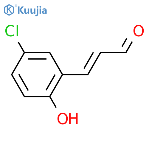 3-(5-chloro-2-hydroxyphenyl)prop-2-enal structure