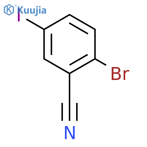 2-bromo-5-iodo-benzonitrile structure