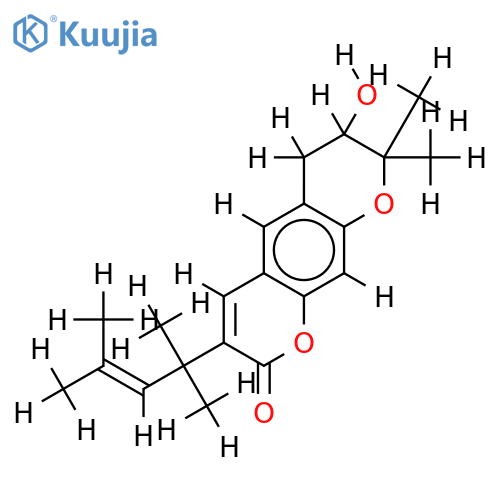 (+)-3-(1'-dimethylallyl)-decursinol structure