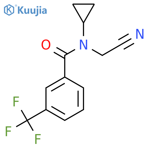 N-(cyanomethyl)-N-cyclopropyl-3-(trifluoromethyl)benzamide structure