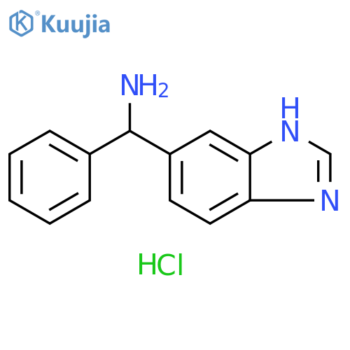 1H-1,3-benzodiazol-5-yl(phenyl)methanamine hydrochloride structure
