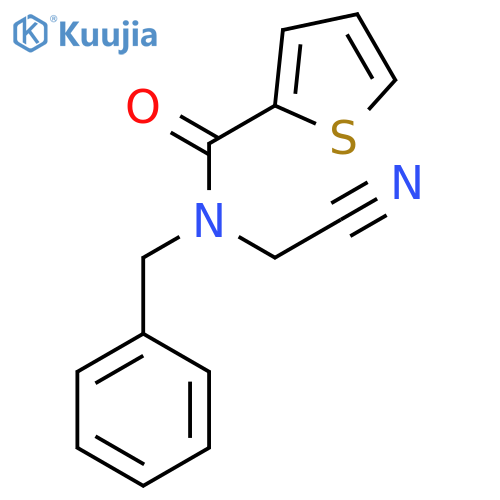 N-benzyl-N-(cyanomethyl)thiophene-2-carboxamide structure