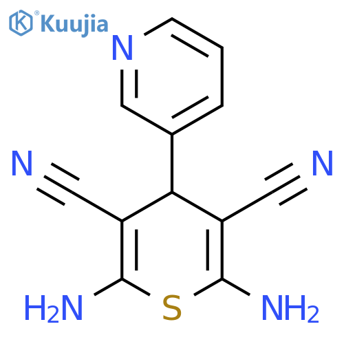2,6-Diamino-4-pyridin-3-yl-4H-thiopyran-3,5-dicarbonitrile structure