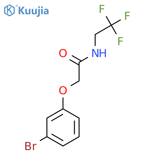 2-(3-Bromophenoxy)-N-(2,2,2-trifluoroethyl)acetamide structure