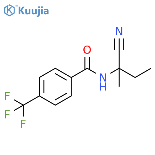 N-(1-Cyano-1-methylpropyl)-4-(trifluoromethyl)benzamide structure