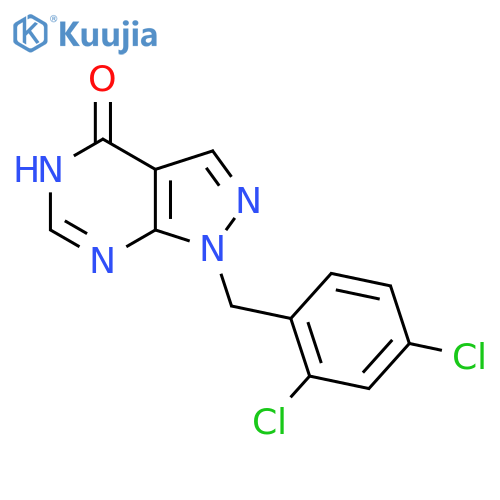 1-[(2,4-Dichlorophenyl)methyl]-1H-pyrazolo[3,4-d]pyrimidin-4-ol structure
