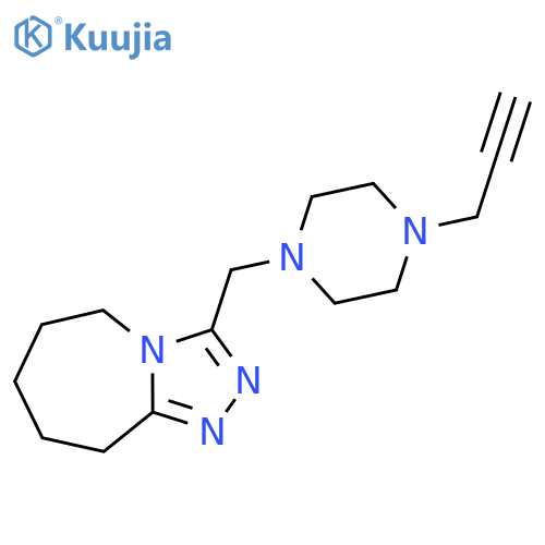 1-(prop-2-yn-1-yl)-4-({5H,6H,7H,8H,9H-1,2,4triazolo4,3-aazepin-3-yl}methyl)piperazine structure