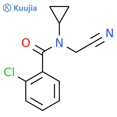 2-chloro-N-(cyanomethyl)-N-cyclopropylbenzamide structure